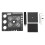 Supporto per auto RC 1/18 1/24 in lega di alluminio nero 2