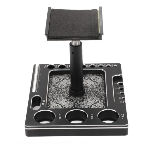 Supporto per auto RC 1/18 1/24 in lega di alluminio nero