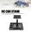 Supporto per auto RC 1/18 1/24 in lega di alluminio nero 4
