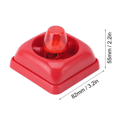 Alarma LED audible y visual estroboscópica 3 modos DC12-24V 1