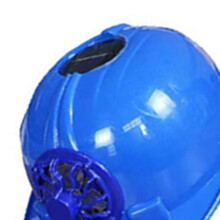 Fanm Schutzhelm mit vorderer Kühlung, solarbetrieben, atmungsaktiv, Sonnenschutz für Baustelle, Sommer, Outdoor, Blau