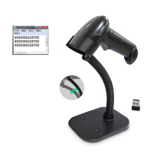 ABS Barcode-Scanner USB 2.4G 60m 1200mAh 1D/2D