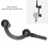 Supporto per indicatore a quadrante semicircolare con foro da 8 mm nero 5