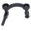 Supporto per indicatore a quadrante semicircolare con foro da 8 mm nero 1