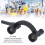 Supporto per indicatore a quadrante semicircolare con foro da 8 mm nero 4
