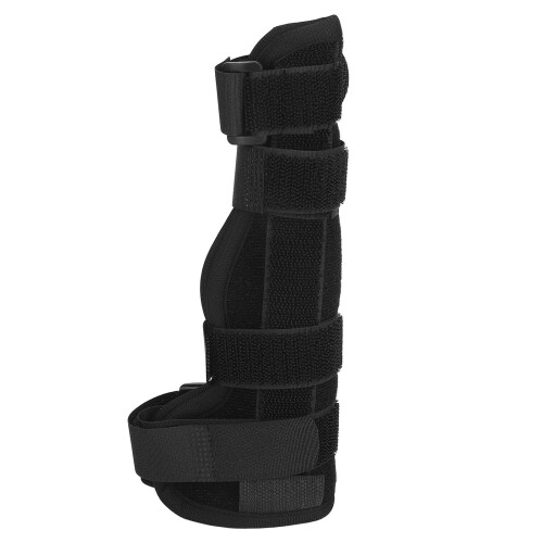 Férula para dos dedos con placa de aluminio, negra, talla L 1
