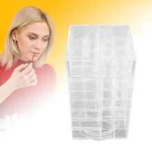 53-Fächer Lippenstift-Turm, Groß Transparent 360