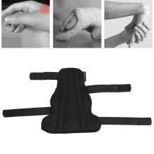 Férula para dos dedos con placa de aluminio, negra, talla L