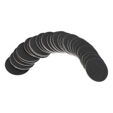 60 piezas de discos de lijado para pies de grano 180, emery negro