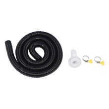 Schwarzes 1-1/8-Zoll Bilgepumpen-Installationskit 2 m Schlauch
