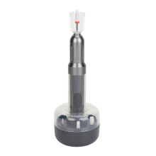 Stylo-perceuse pour ongles M8, 500 mAh, gris avec socle, 6 vitesses