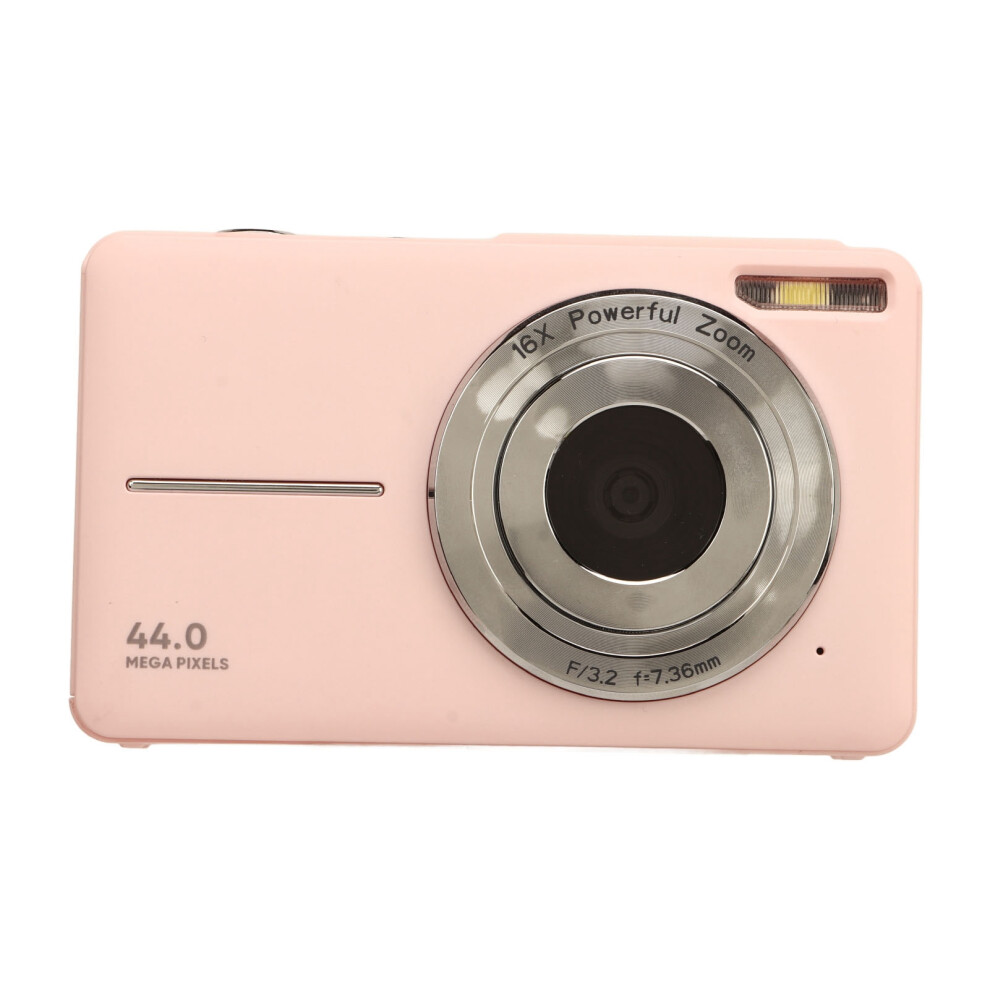 44Mp Kids Digital Camera 1080P Hd 16X Zoom Compact Vlogging Pink 8041335687353