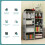 Bedroom & Office 5-Tier 4 Cube Storage Bookcase – Tall Vertical Rack Solution 6