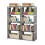 5-Tier 8 Cubes Storage Bookcase, Grey, 125x41x27cm 3