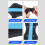 Kids Archery Bow Forearm Guard PU Leather Adjustable Thickened Breathable Blue 4