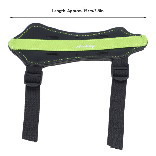 Kids Archery Arm Guard PU Leather, Adjustable, 15cm, Green 1