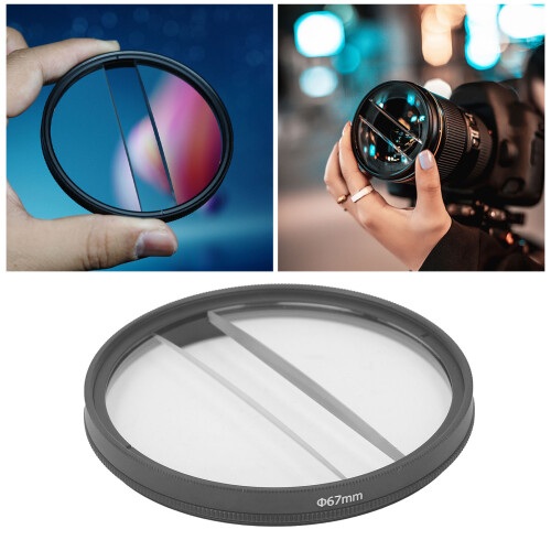 Filtre dioptrique à champ central divisé de 67 mm - Clair