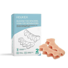 Houkea silicone toe spacer Daily foot care exercises Lift toe stretch and relax comfort