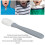 Brosse de massage buccal sensoriel - silicone gris clair 6