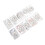 10er Pack Metallic Stickgarn-Set 1mm Mehrfarbig Glänzend 16