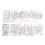 10er Pack Metallic Stickgarn-Set 1mm Mehrfarbig Glänzend 3