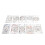 10er Pack Metallic Stickgarn-Set 1mm Mehrfarbig Glänzend 1