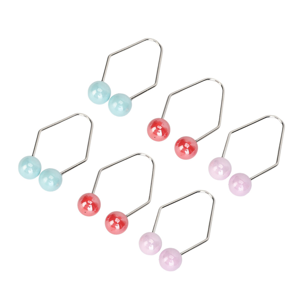 3 Pairs Alloy Dimple Makers for Cheeks Facial Muscle Training Painless Piercing-Free
