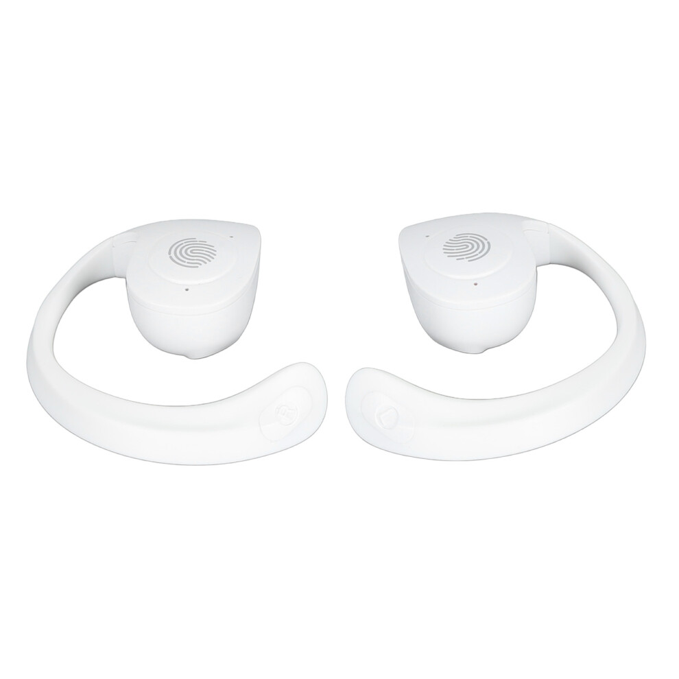 Support 144 Languages Wireless Translator Earbuds Bluetooth 5.3 Earhooks White 9431335693482