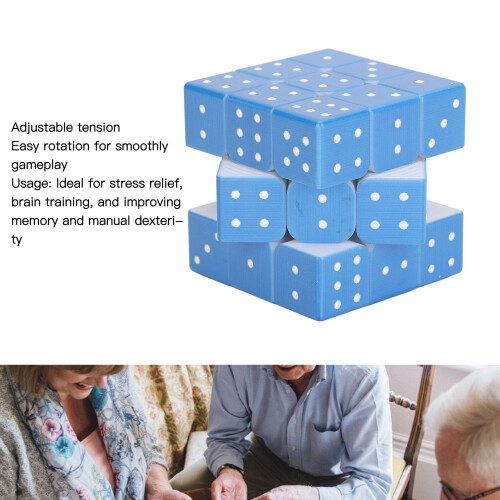 Puzzle Braille 3x3 rapide en ABS - Relief 3D, Tension 2