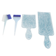 Kit de 4 planches de coloration capillaire bleues en ABS et nylon