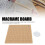 Planche de macramé double-face 15x15 1 ensemble naturel 5