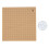 Planche de macramé double-face 15x15 1 ensemble naturel 15