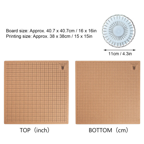 Planche de macramé double-face 15x15 1 ensemble naturel 1