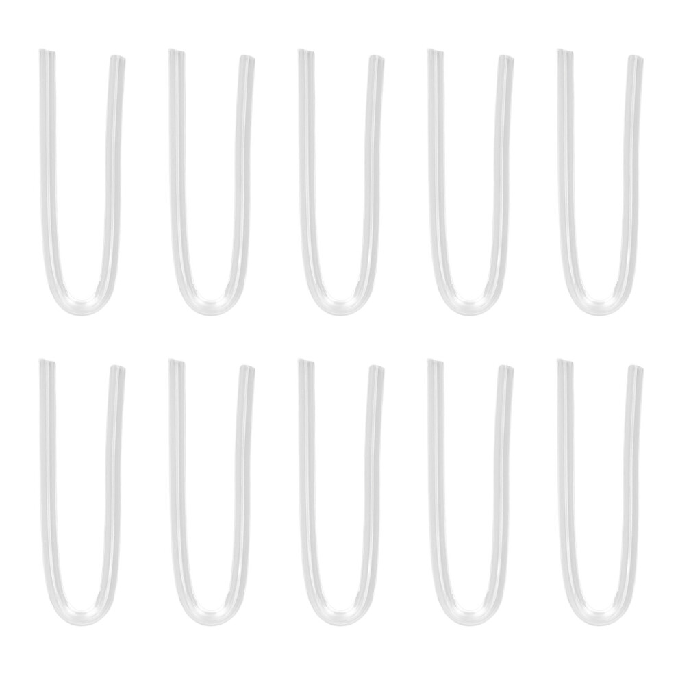 10PCS Silicone U-Shaped Sound Aid Replacement Tubes 3.5x2mm