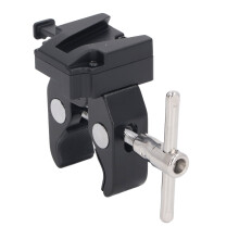 Adaptador de abrazadera para batería V-Mount, aleación de aluminio