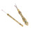 2 Stück Retro-Nahttrenner-Set Gold; 11,7x1,5cm 1 Set 1