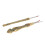 2 Stück Retro-Nahttrenner-Set Gold; 11,7x1,5cm 1 Set 13