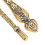 2 Stück Retro-Nahttrenner-Set Gold; 11,7x1,5cm 1 Set 9