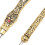 2 Stück Retro-Nahttrenner-Set Gold; 11,7x1,5cm 1 Set 11