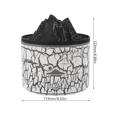 Diffusore Volcano 5V 180 ml Compatto Spegnimento automatico Bianco 1