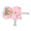 Soft Baby Bath Support Cushion Pink, Breathable Cotton Mesh Mat 9
