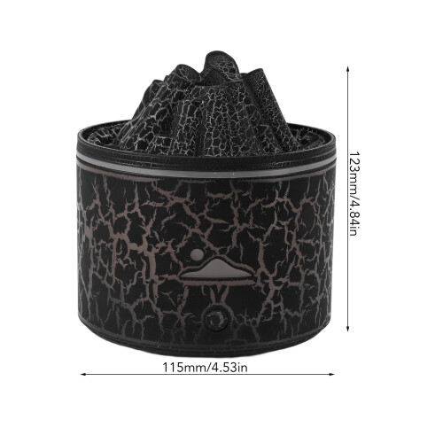 Difusor Volcano 5V 180ml Apagado automático Negro 1