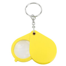 Porte-clés loupe 10x 32 mm / 1,26 po jaune