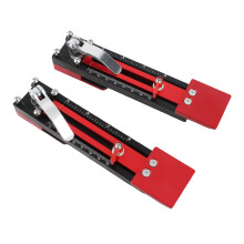 2 piezas de guía de montaje deslizante de aleación de aluminio clara