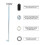Support d'attache de batterie bleu 21-22F 232x45x20mm 7