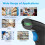 Scanner de codes-barres sans fil 1D 2.4G/BT/USB 2000 mAh 5