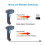 Scanner de codes-barres sans fil 1D 2.4G/BT/USB 2000 mAh 3