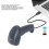 Scanner de codes-barres sans fil 1D 2.4G/BT/USB 2000 mAh 4