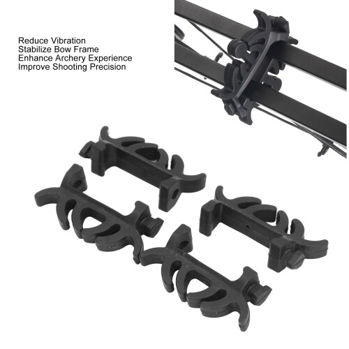 4pcs Rubber Bow Limb Dampeners for Compound Archery Bow Noise Vibration Reduction 2