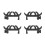 4pcs Rubber Bow Limb Dampeners for Compound Archery Bow Noise Vibration Reduction 14